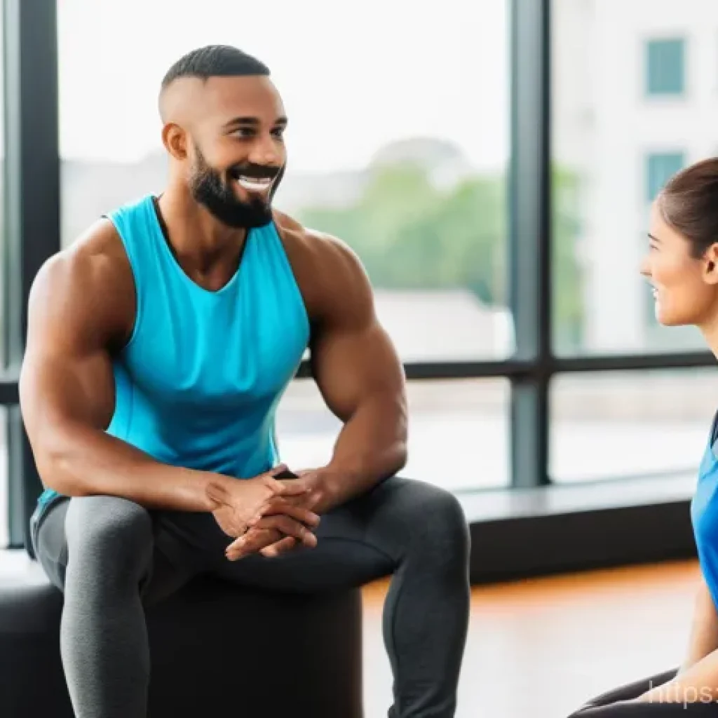 헬스트레이너 심화 트레이닝 팁 - **Image Prompt: Empathetic Coaching and Deep Client Understanding**
    "A diverse, professional per...